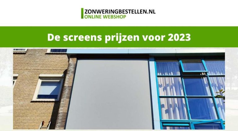 Knikarmscherm bestellen - goedkope screens online met diverse bediening opties en formaten beschikbaar